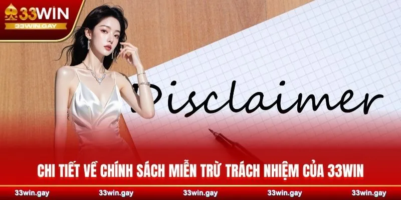Chi tiết về chính sách miễn trừ trách nhiệm của 33WIN